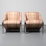 Pair of Andree Putman Lounge Chairs